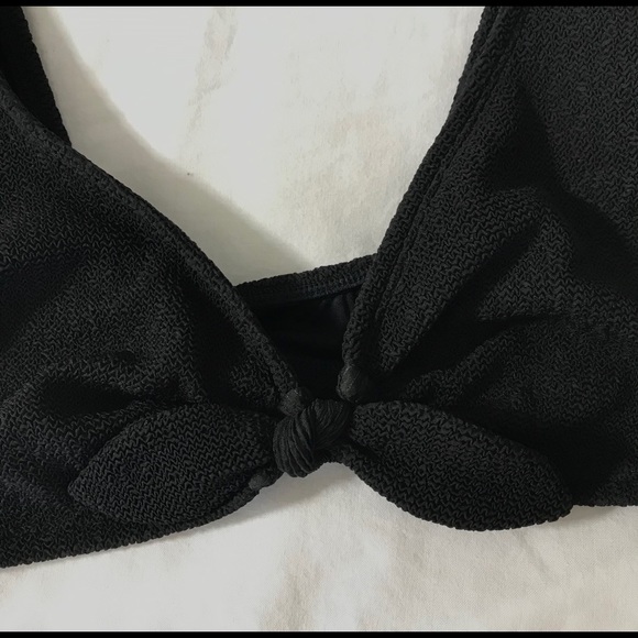 Crepe Knot Tie Bikini Top - Picture 3 of 9